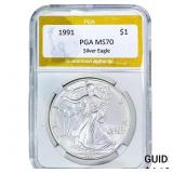 1991 Silver Eagle PGA MS70