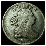 1808 Copper Half Cent ABOUT UNCIRCULATED