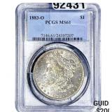 1883-O Morgan Silver Dollar PCGS MS61