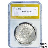 1885 Morgan Silver Dollar PGA MS63