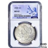 1900 Morgan Silver Dollar NGC MS62