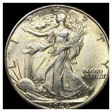 1946-D Silver Half Dollar Walking Liberty GEM BU