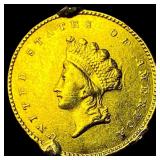 1855 Gold $1 Indian Princess Head Type 2 HIGH GRAD