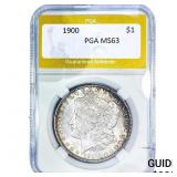 1900 Morgan Silver Dollar PGA MS63