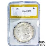1921 Morgan Silver Dollar PGA MS63