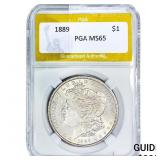1889 Morgan Silver Dollar PGA MS65