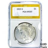 1923-S Silver Peace Dollar PGA MS63