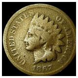 1867 Indian Head Cent NICELY CIRCULATED
