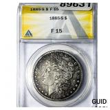1885-S Morgan Silver Dollar ANACS F15