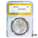 1879-O Morgan Silver Dollar PGA MS63