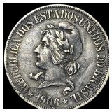 1906 Brazil Silver 500 Reis
