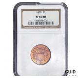 1870 Two Cent Piece NGC PF65 RD