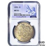 1896 Morgan Silver Dollar NGC MS61