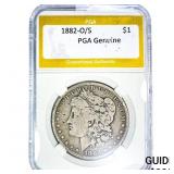 1882-O/S Morgan Silver Dollar PGA Genuine