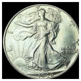 1946-S Silver Walking Liberty Half Dollar GEM BU