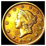 1852-O Gold $1 Liberty Head CLOSELY UNCIRCULATED