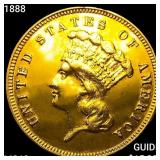 1888 $3 Gold Piece UNCIRCULATED