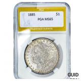 1885 Morgan Silver Dollar PGA MS65