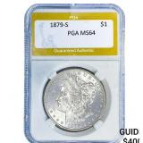 1879-S Morgan Silver Dollar PGA MS64