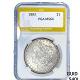 1883 Morgan Silver Dollar PGA MS64