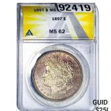 1897 Morgan Silver Dollar ANACS MS62