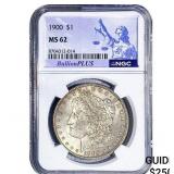 1900 Morgan Silver Dollar NGC MS62
