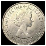 1953 Great Britain Copper Nickel 1/2 Crown
