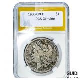1900-O/CC Morgan Silver Dollar PGA Genuine