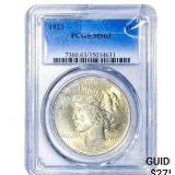1923 Silver Peace Dollar PCGS MS63