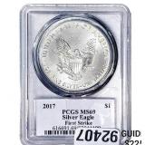 2017 Silver Eagle PCGS MS69 Trump
