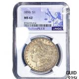 1896 Morgan Silver Dollar NGC MS62