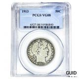 1913 Barber Half Dollar PCGS VG08