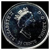 2000 Canada Nickel 25 Cents Proof Like- Harmony