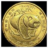 1983 Gold 1/4 oz 25 Yuan Chinese Panda HIGH GRADE
