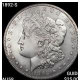 1892-S Morgan Silver Dollar CHOICE AU