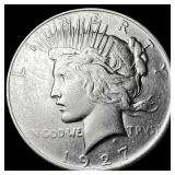1927 Silver Peace Dollar CLOSELY UNCIRCULATED