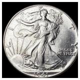1941 Silver Half Dollar Walking Liberty GEM BU