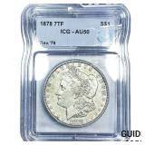 1878 7TF Morgan Silver Dollar ICG AU50
