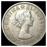 1955 Great Britain Copper Nicke 2 Shillings
