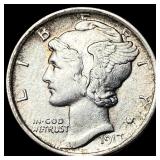 1917 Mercury Dime CLOSELY UNCIRCULATED