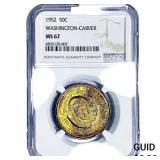 1952 Washington Carver Half Dollar NGC MS67