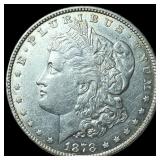 1878 Silver Morgan Dollar CLOSELY  UNCIRCULATED