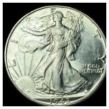 1942-D Silver Half Dollar Walking Liberty CHOICE B