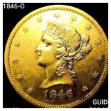 1846-O $10 Gold Eagle CHOICE AU