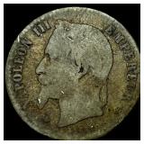 1861 France Silver 50 Centimes