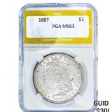 1887 Morgan Silver Dollar PGA MS63