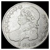 1814 Capped Bust Half Dollar LIGHTLY CIRCULATED