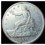 1876-S Silver Trade Dollar NEARLY  UNCIRCULATED