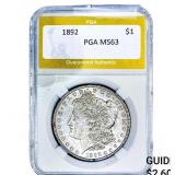 1892 Morgan Silver Dollar PGA MS63