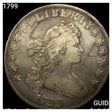 1799 Draped Bust Dollar NEARLY UNCIRCULATED